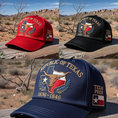 Republic of Texas Commemorative Embroidered Cap – Show Your Texas Pride
