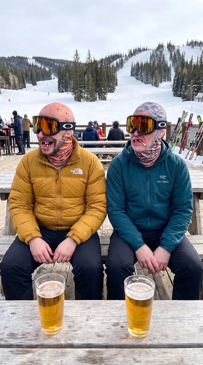 🎿 Realistic Face Balaclava – Funny Ski & Snowboard Mask for Cold Weather Adventures