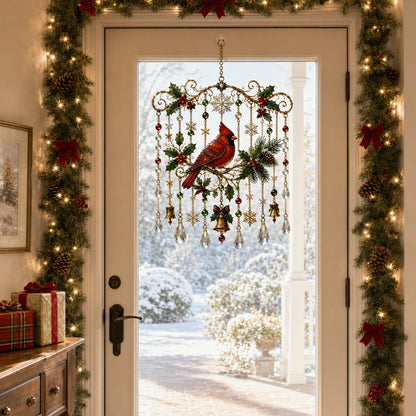 🦌🎄Handmade Christmas Stained Glass Window Hanging | ✨Bring Christmas Magic Home