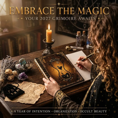 ✍️📕Waiting for the Night: The Witching Hour 2027 Weekly Planner🖤Gothic Romance & Practical Magic for the Year Ahead.