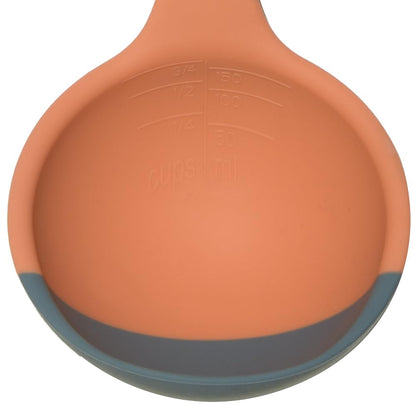 Silicone Spoon - Colorful Silicone Spatula Ladle with a Soft Top to Mold to your Pots & Pans