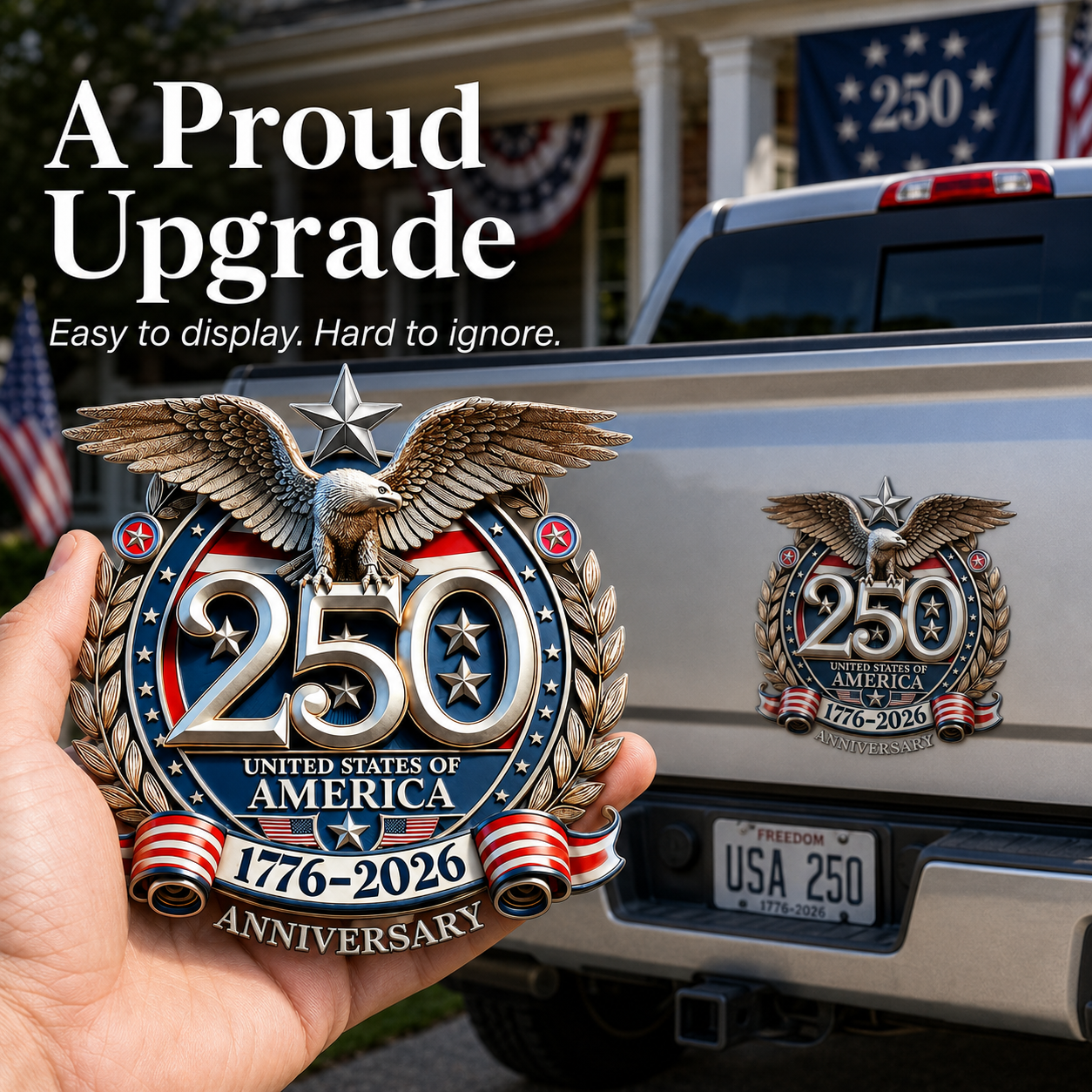 🇺🇸 250th Anniversary Sale - 250th Anniversary USA Eagle Metal Emblem