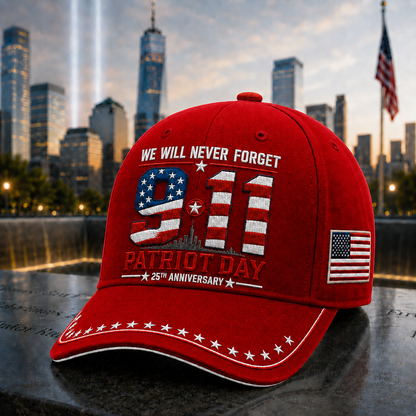 🇺🇸 9/11 Patriot Day 25th Anniversary Memorial Cap