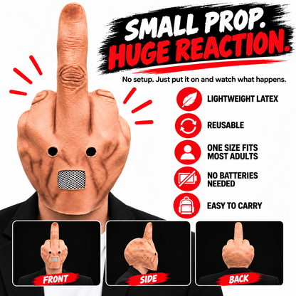 Uncanny Smile Reaction Mask – Halloween Prank & Party Mask
