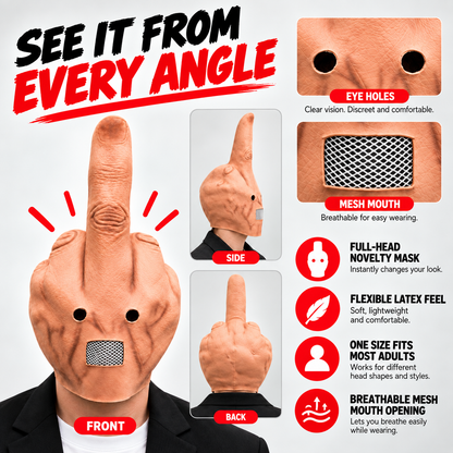 Uncanny Smile Reaction Mask – Halloween Prank & Party Mask