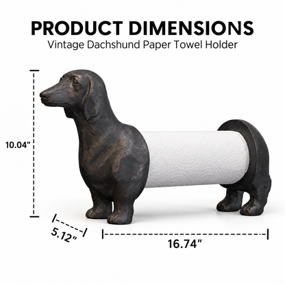 Vintage Dachshund Dog Paper Towel Holder