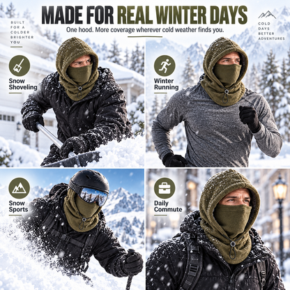 Winter Hot Sale 🔥 Fleece Double Layer Integrated Hat