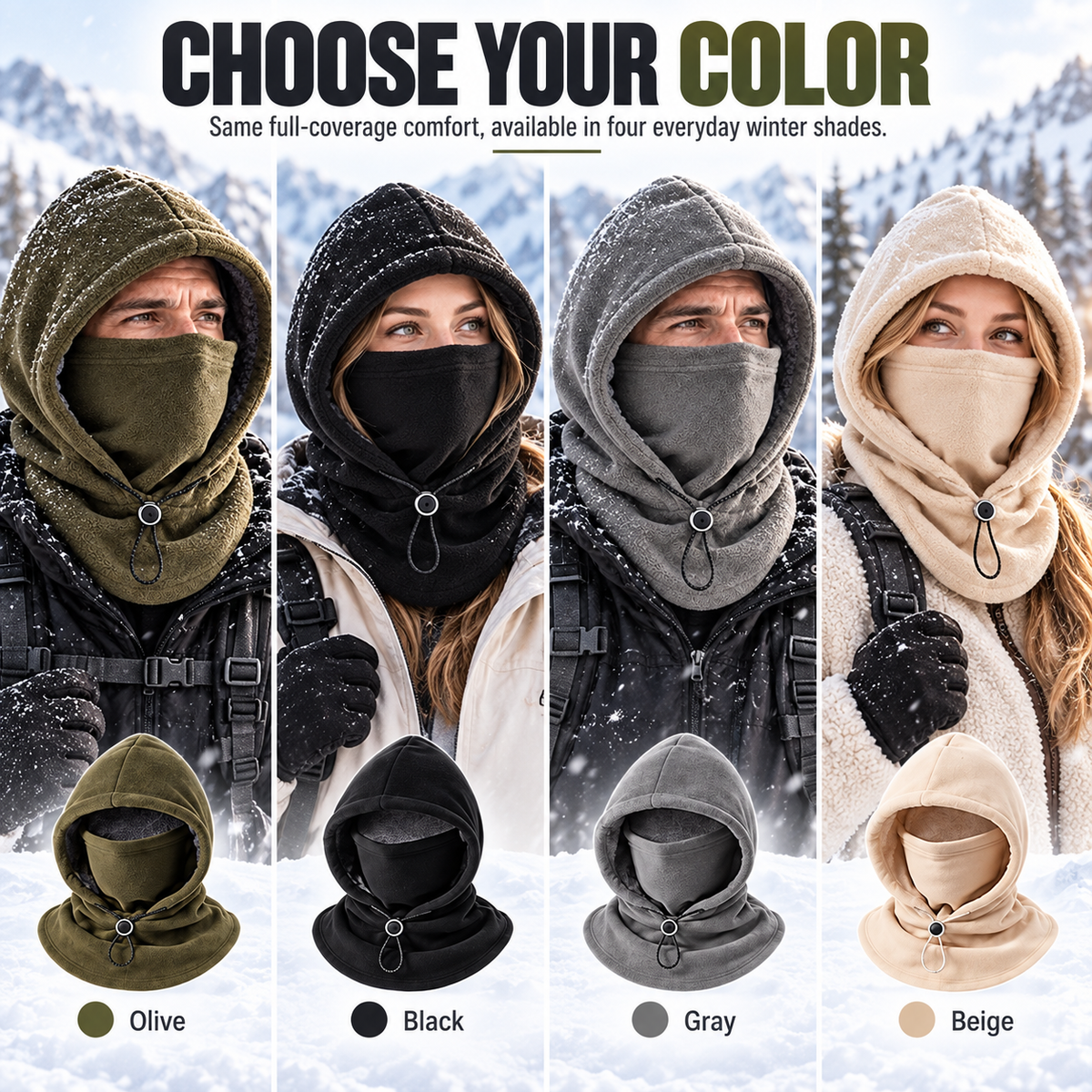 Winter Hot Sale 🔥 Fleece Double Layer Integrated Hat