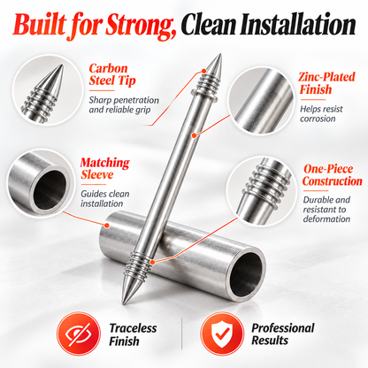 Double Headed Skirting Thread Seamless Nail & Sleeve Driver Tools