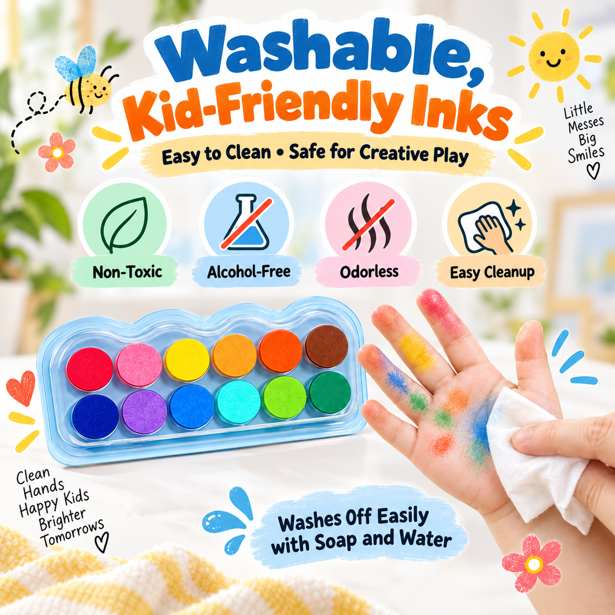 TinyHands™ Fingerprint Art Book - Create Magical Artwork With Little Fingers