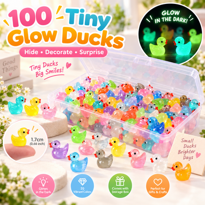 Glow-in-the-Dark Mini Duck Figurines