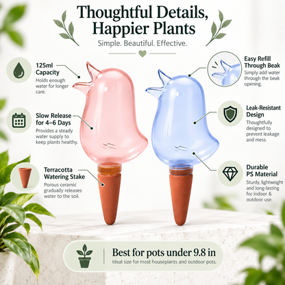 🌱Automatic Self-Watering Plant Spikes – Adjustable Drip Irrigation System