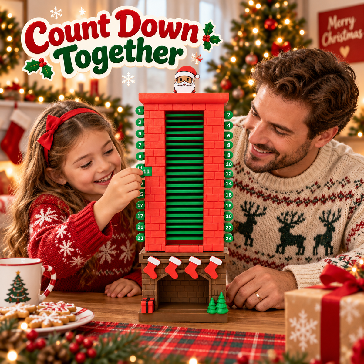 🎅 Santa Chimney 24-Day Christmas Countdown Calendar