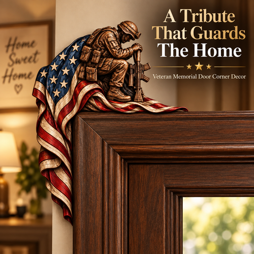 Veteran Memorial Wooden Door Corner Decor