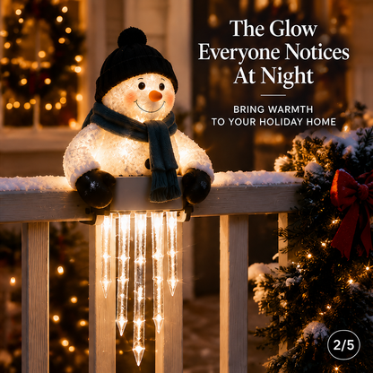 🔥 Today 49% OFF - WinterGlow Snowman Icicle Light Decor