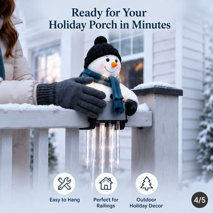 🔥 Today 49% OFF - WinterGlow Snowman Icicle Light Decor