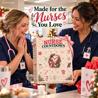 ❤️ CareHero™ 24-Day Advent Calendar – Heartfelt Holiday Countdown Gift for Nurses