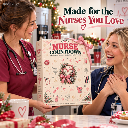 ❤️ CareHero™ 24-Day Advent Calendar – Heartfelt Holiday Countdown Gift for Nurses