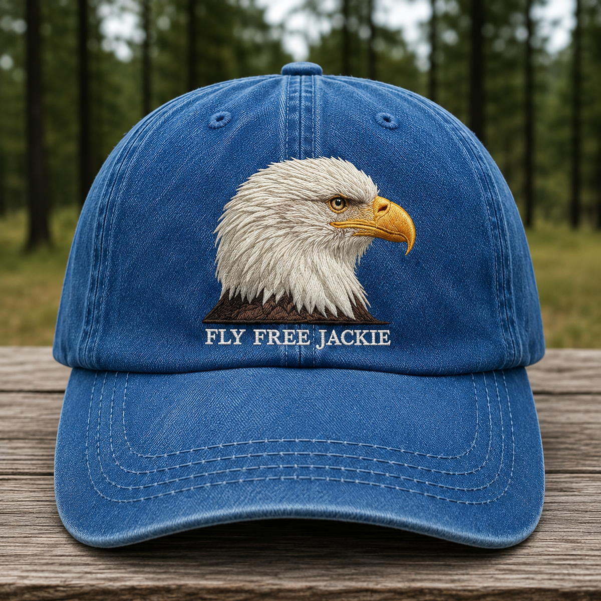 🦅Fly-Free-Jackie Embroidered Memorial Cap