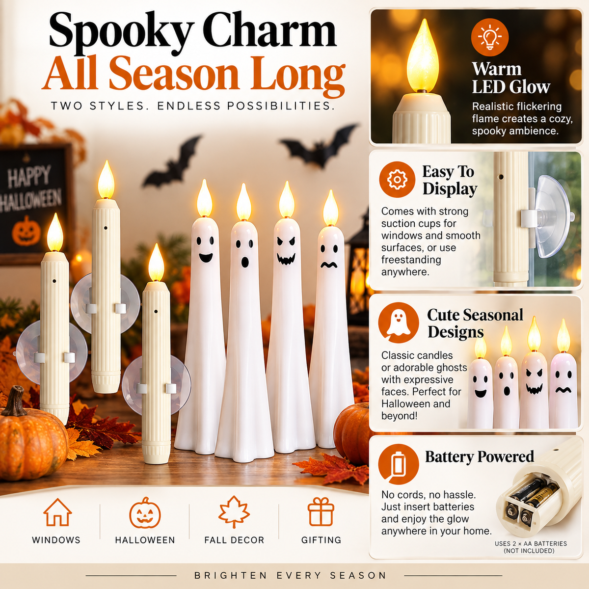 2026 Hot Sale - Window Candles with Sensor Dusk to Dawn