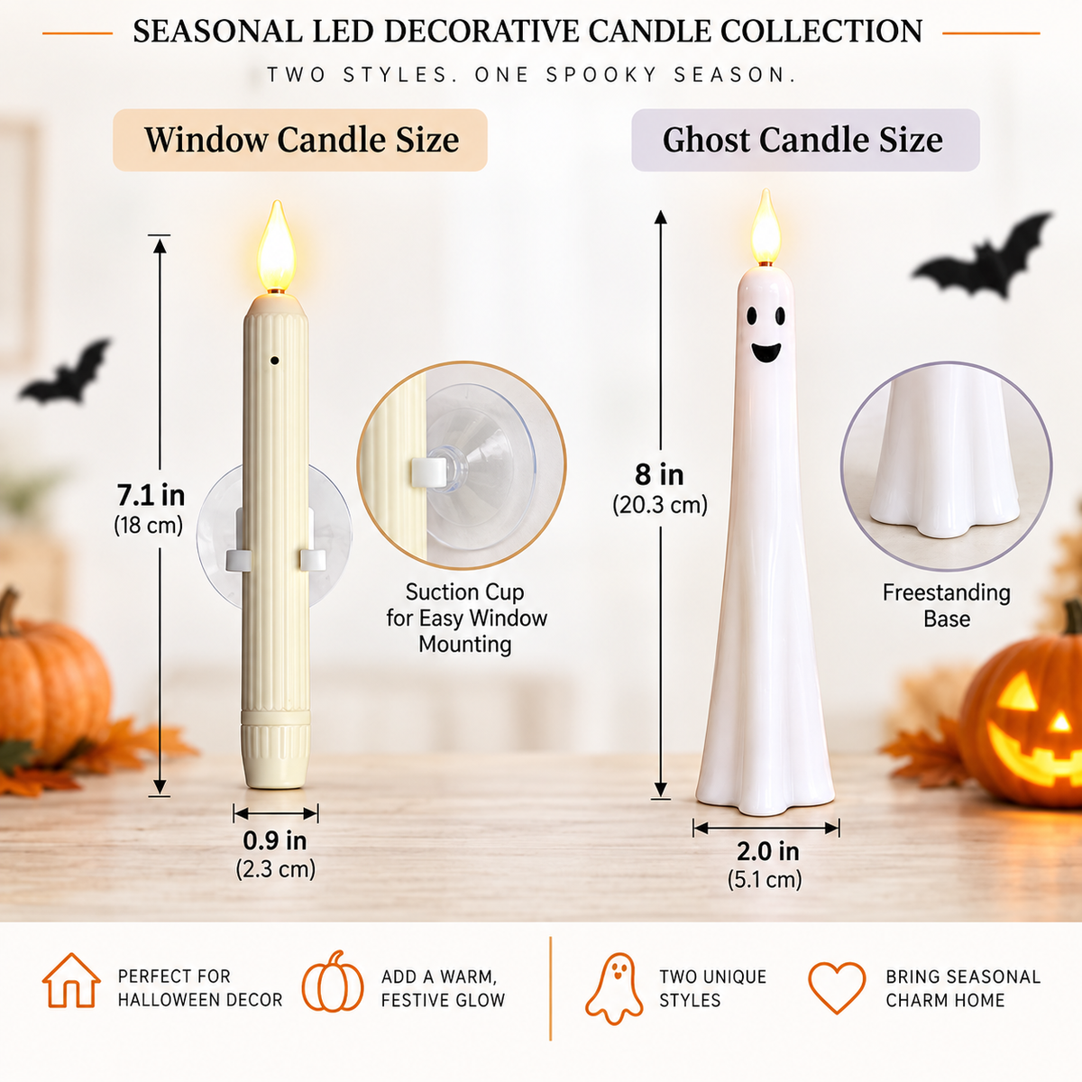 2026 Hot Sale - Window Candles with Sensor Dusk to Dawn