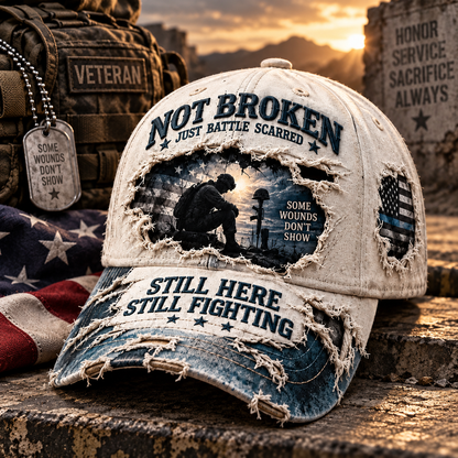 Veteran Mental Health Awareness PTSD 3D Embroideryed Baseball Cap