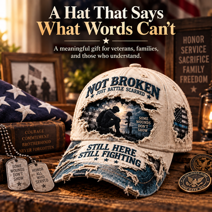 Veteran Mental Health Awareness PTSD 3D Embroideryed Baseball Cap