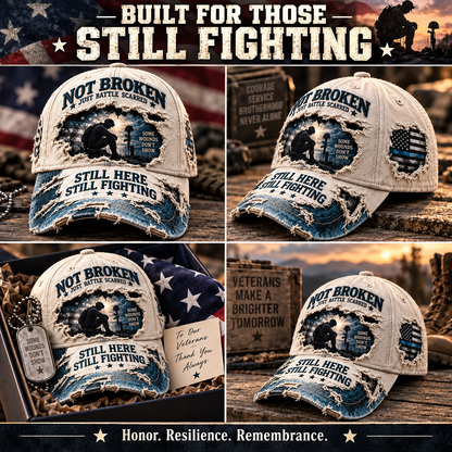 Veteran Mental Health Awareness PTSD 3D Embroideryed Baseball Cap