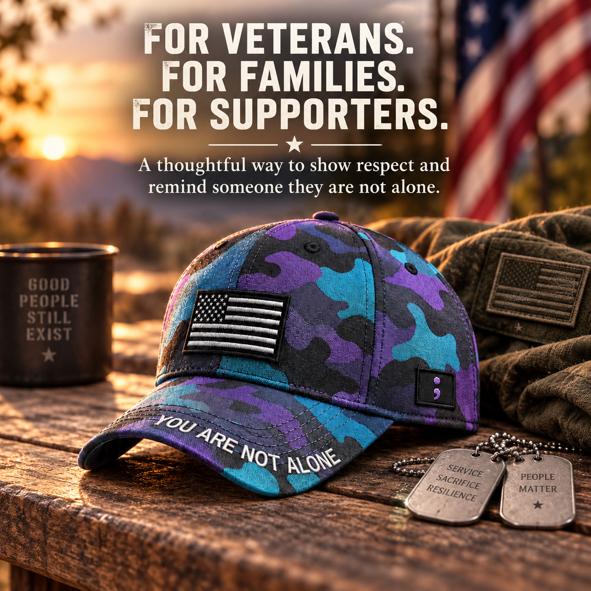 Veteran Suicide Prevention Awareness Month Baseball Cap