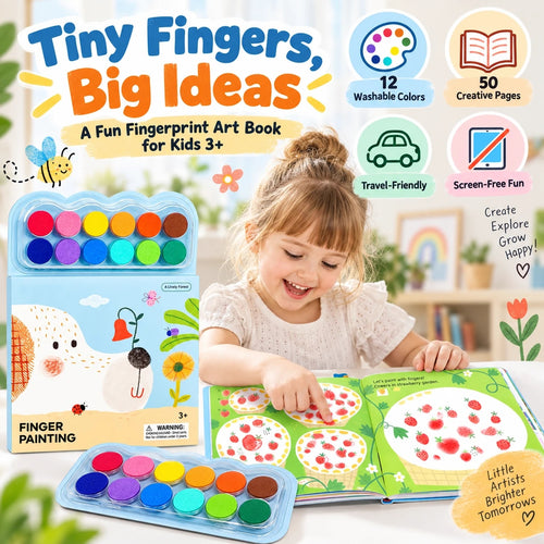 TinyHands™ Fingerprint Art Book - Create Magical Artwork With Little Fingers