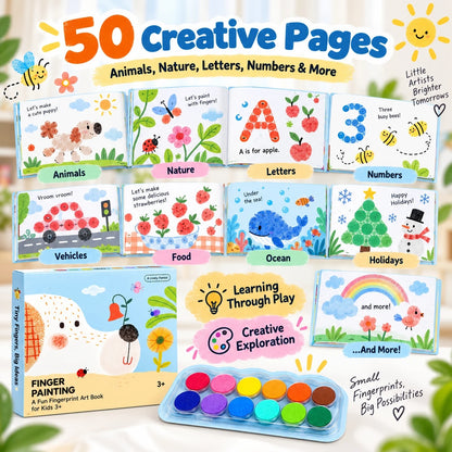 TinyHands™ Fingerprint Art Book - Create Magical Artwork With Little Fingers