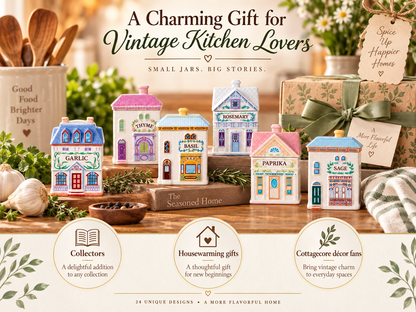 Handcrafted Dollhouse Miniature Spice Village Jar Set