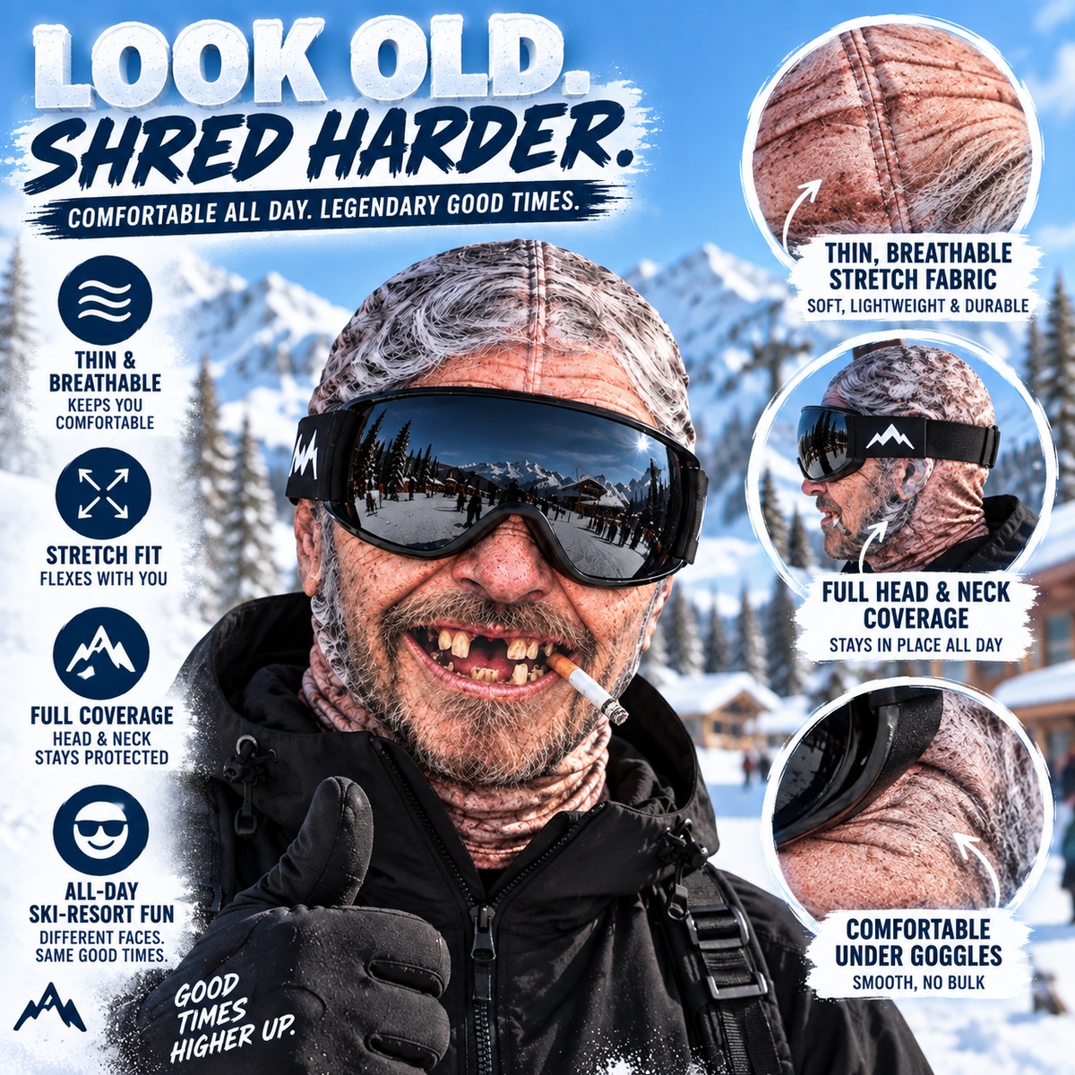 👴 Old F*cker Man Winter Face Mask