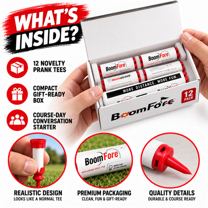 💥 BoomShot Prank Golf Tees