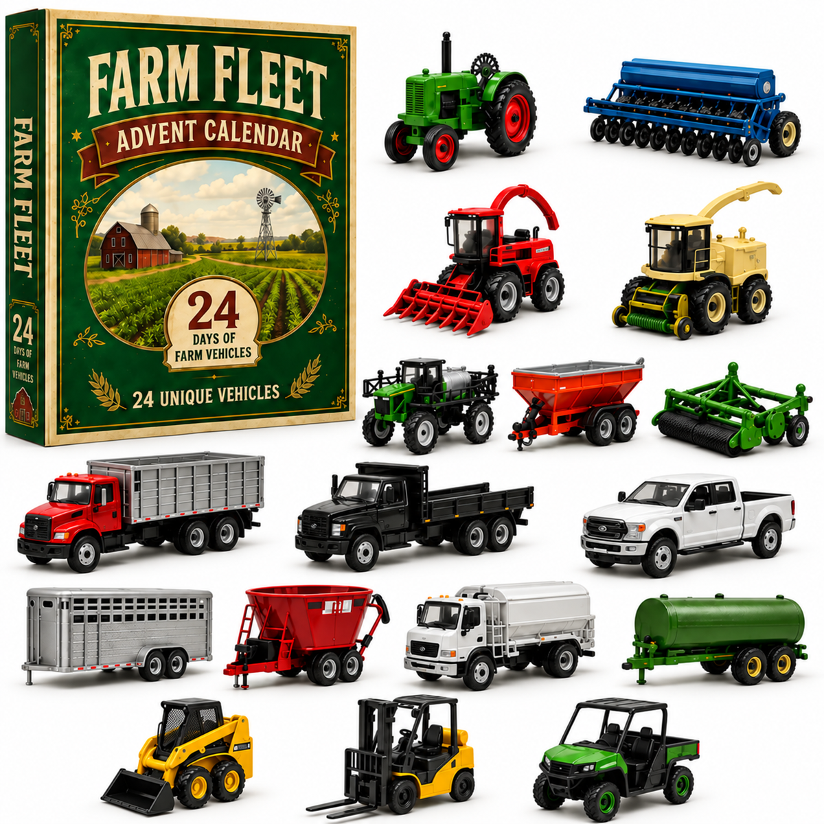 🚜Build the Fleet Collection 24-Day Vehicle Advent Calendar Series