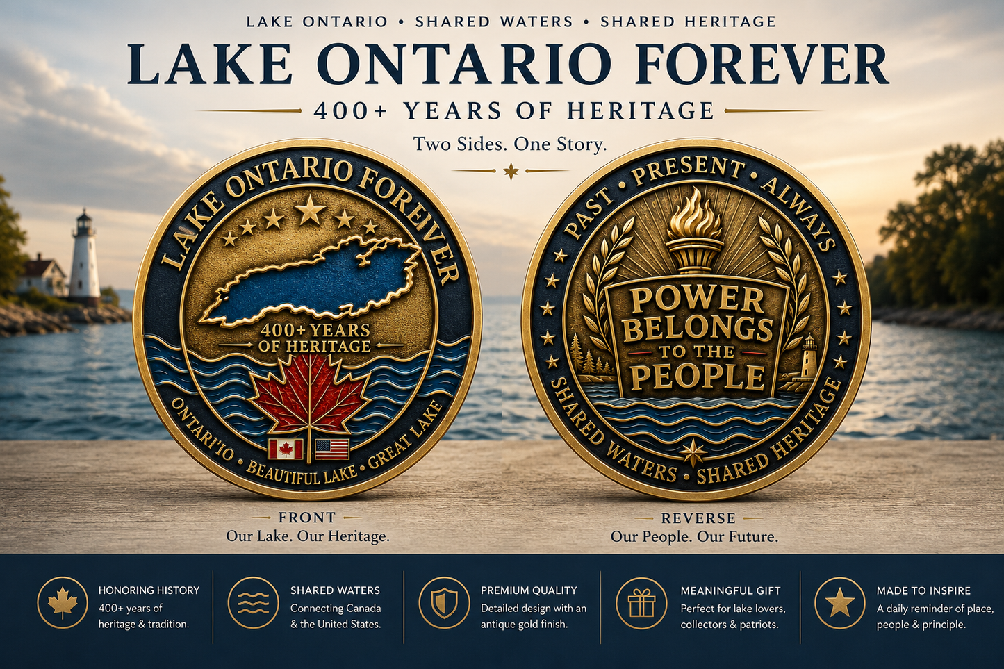 Lake Ontario Forever – 400+ Years of Heritage Challenge Coin