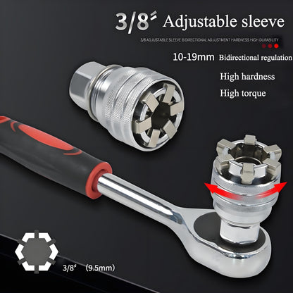 🔧Upgraded Adjustable Universal Socket Wrench
