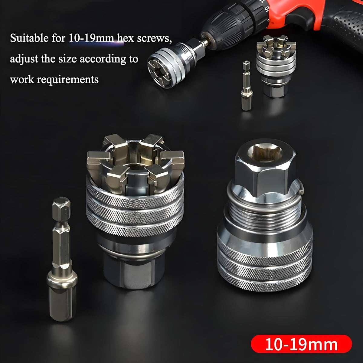 🔧Upgraded Adjustable Universal Socket Wrench