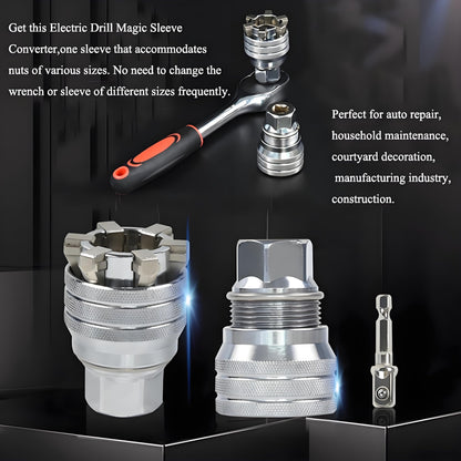 🔧Upgraded Adjustable Universal Socket Wrench