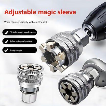 🔧Upgraded Adjustable Universal Socket Wrench