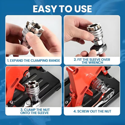 🔧Upgraded Adjustable Universal Socket Wrench