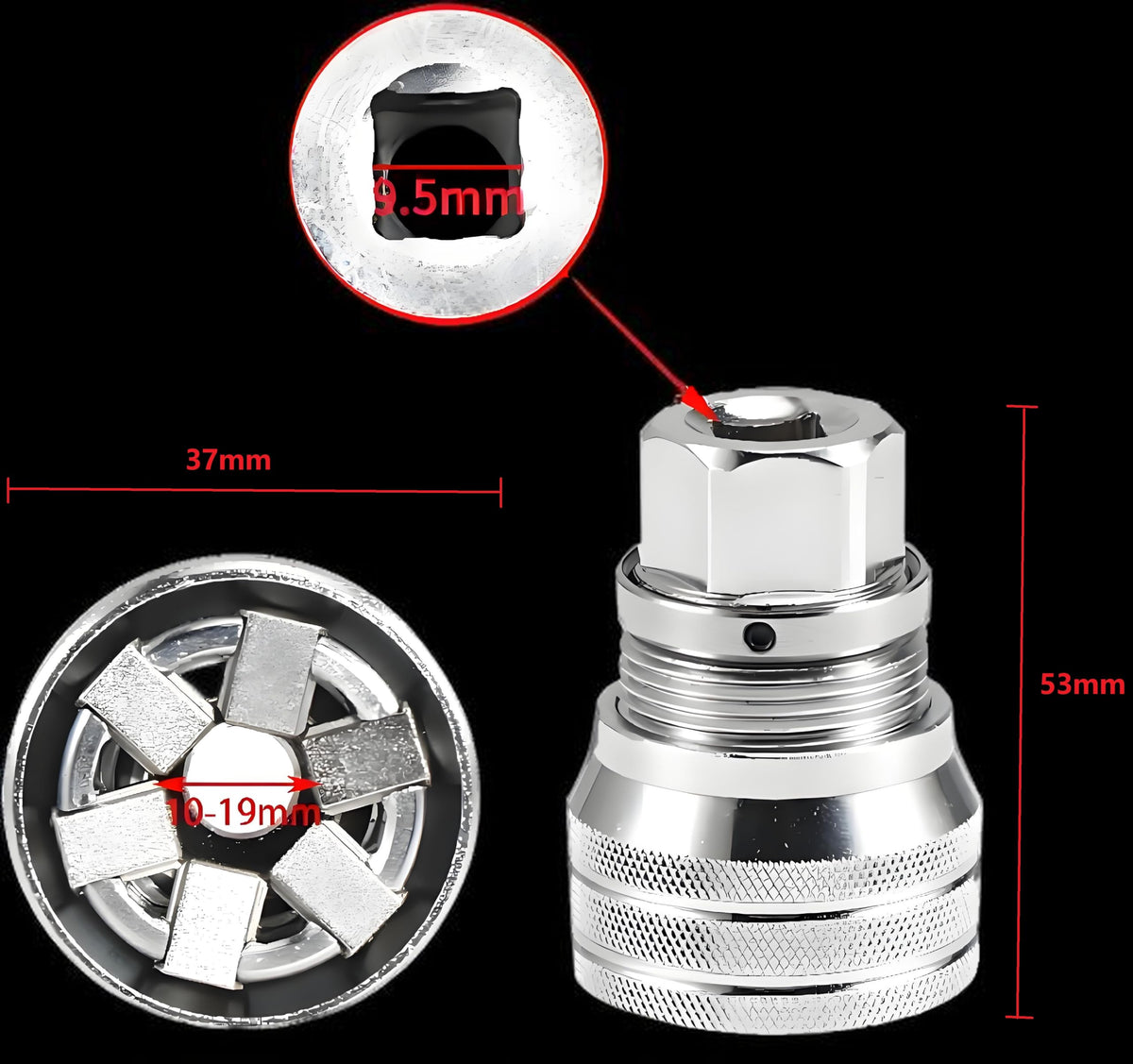 🔧Upgraded Adjustable Universal Socket Wrench