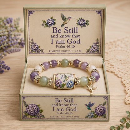 💜Hummingbird Garden Faith Bracelet 🌸 | 2026 Limited Edition Bracelet - With Gift Box