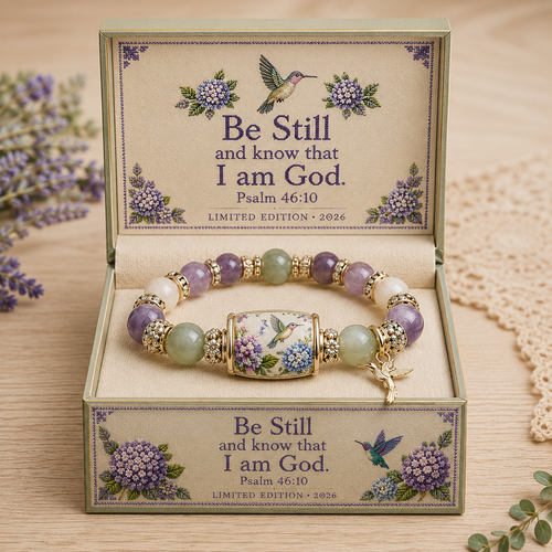 💜Hummingbird Garden Faith Bracelet 🌸 | 2026 Limited Edition Bracelet - With Gift Box