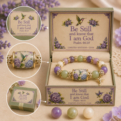 💜Hummingbird Garden Faith Bracelet 🌸 | 2026 Limited Edition Bracelet - With Gift Box