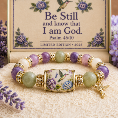 💜Hummingbird Garden Faith Bracelet 🌸 | 2026 Limited Edition Bracelet - With Gift Box
