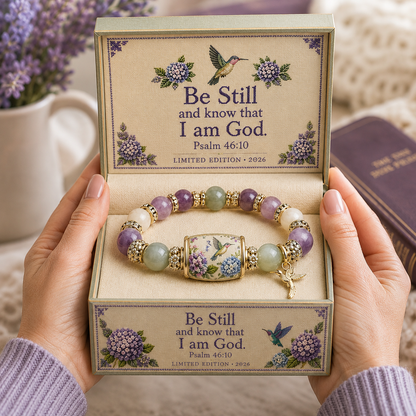 💜Hummingbird Garden Faith Bracelet 🌸 | 2026 Limited Edition Bracelet - With Gift Box