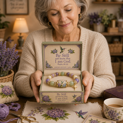 💜Hummingbird Garden Faith Bracelet 🌸 | 2026 Limited Edition Bracelet - With Gift Box
