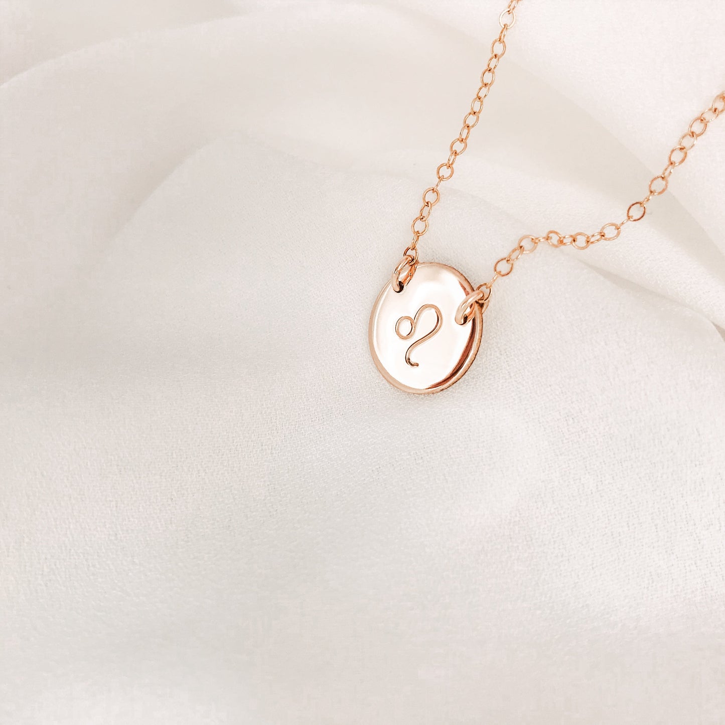 Star Sign Necklace • Medium Double Hole Pendant Necklace