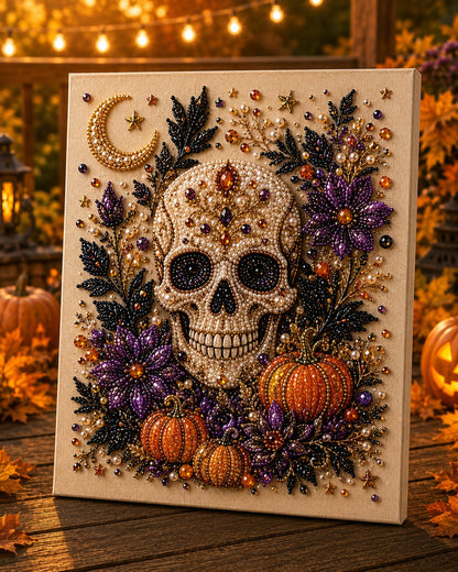 👻✨ Halloween Pearl Art DIY Kit With Frame – Turn Tiny Pearls into Spooky-Cute Magic (📦Buy 2 Free Shipping)